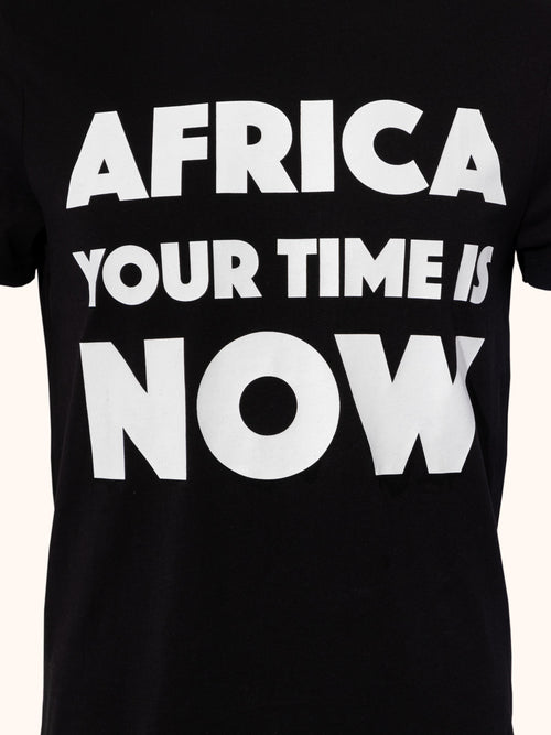Africa Your Time Is Now T-Shirt, Black