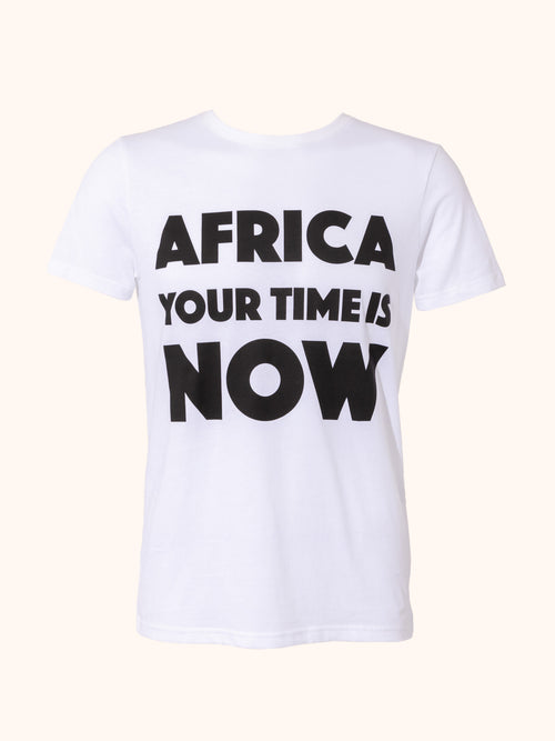 Africa Your Time Is Now T-Shirt, White