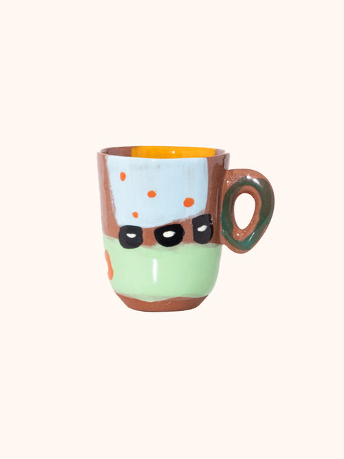 Espresso Cup, Orange Green