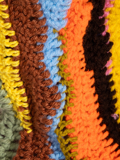 Crocheted Hat, Rainbow