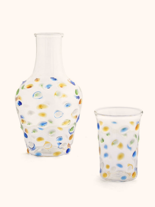 Dotty Carafe Set, Multicolored
