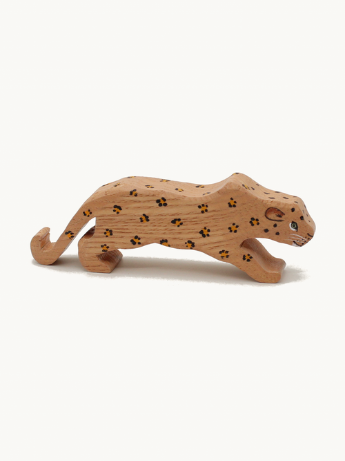 Leopard Wooden Figure