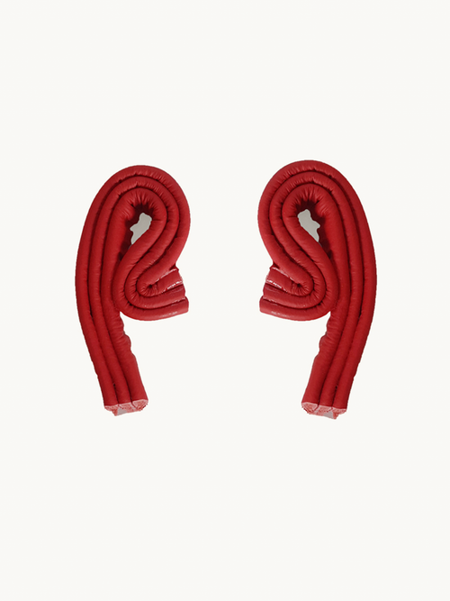 Small Flow Earrings, Red
