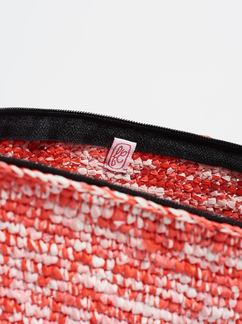 Chiné Pouch, Rouge
