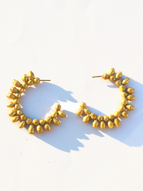 Sun Earrings, Gold
